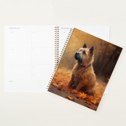 Chesapeake Bay Terrier in herfstblad Planner (Display)