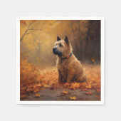 Chesapeake Bay Terrier in herfstblad Servet (Voorkant)
