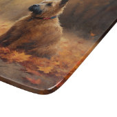 Chesapeake Bay Terrier in herfstblad             Snijplank (Hoek)