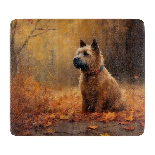 Chesapeake Bay Terrier in herfstblad             Snijplank (Voorkant)