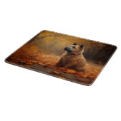 Chesapeake Bay Terrier in herfstblad             Snijplank (Hoek)