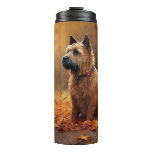 Chesapeake Bay Terrier in herfstblad Thermosbeker (Voorkant)