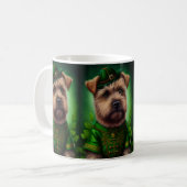 Chesapeake Bay Terrier in St. Patrick's Day Dress Koffiemok (Voorkant links)