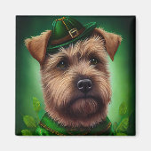 Chesapeake Bay Terrier in St. Patrick's Day Dress Magneet (Voorkant)