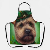 Chesapeake Bay Terrier in St. Patrick's Day Dress Schort (Voorkant)