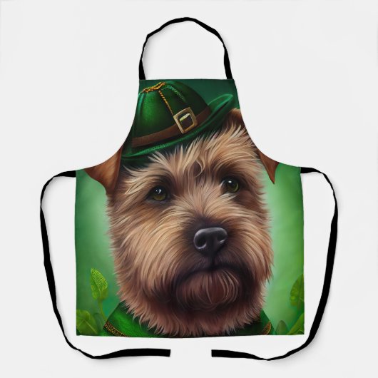Chesapeake Bay Terrier in St. Patrick's Day Dress Schort (Voorkant)