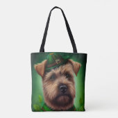 Chesapeake Bay Terrier in St. Patrick's Day Dress Tote Bag (Achterkant)