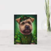 Chesapeake Bay Terrier in St. Patrick's Day-jurk Kaart (Voorkant)
