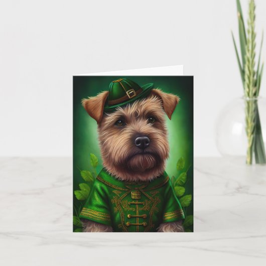 Chesapeake Bay Terrier in St. Patrick's Day-jurk Kaart (Voorkant)