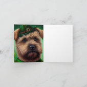 Chesapeake Bay Terrier in St. Patrick's Day-jurk Kaart (Binnen)