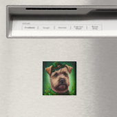 Chesapeake Bay Terrier in St. Patrick's Day-jurk Magneet (Insitu (Vaatwasser))