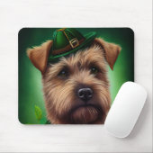 Chesapeake Bay Terrier in St. Patrick's Day-jurk Muismat (Met muis)
