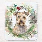 Chesapeake Bay Terrier Kerst Krans Festive Muismat (Voorkant)