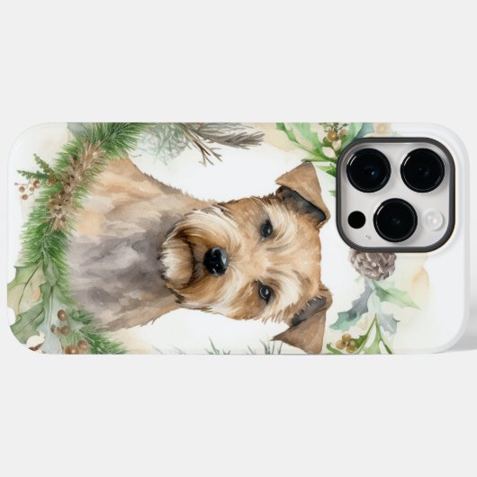Chesapeake Bay Terrier Kerstkrans feestelijk Case-Mate iPhone Case (Achterkant (horizontaal))