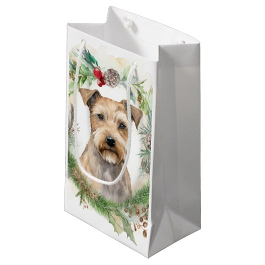 Chesapeake Bay Terrier Kerstkrans feestelijk Klein Cadeauzakje (Voorkant Gekanteld)
