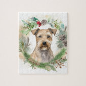 Chesapeake Bay Terrier Kerstkrans feestelijk Legpuzzel (Verticaal)