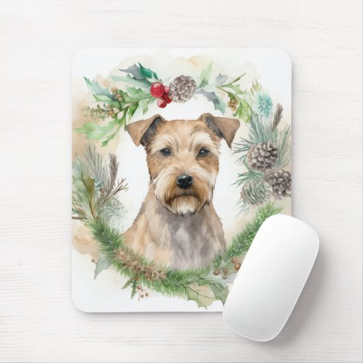 Chesapeake Bay Terrier Kerstkrans feestelijk Muismat (Met muis)