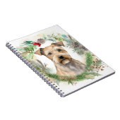 Chesapeake Bay Terrier Kerstkrans feestelijk Notitieboek (Rechterzijde)