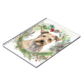 Chesapeake Bay Terrier Kerstkrans feestelijk Notitieboek (Linkerzijde)