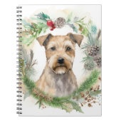 Chesapeake Bay Terrier Kerstkrans feestelijk Notitieboek (Voorkant)