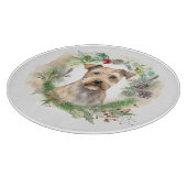 Chesapeake Bay Terrier Kerstkrans feestelijk Snijplank (Hoek)