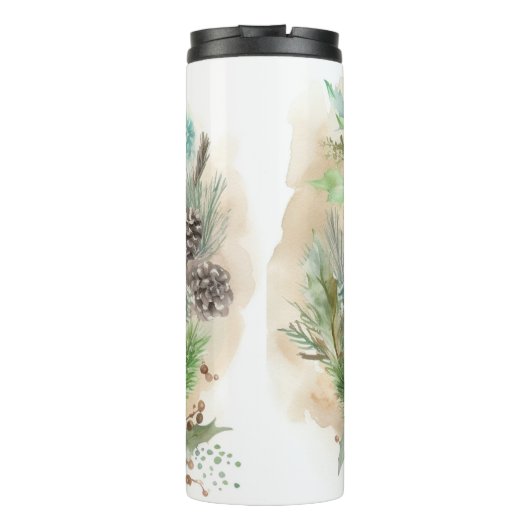 Chesapeake Bay Terrier Kerstkrans feestelijk Thermosbeker (Achterkant)