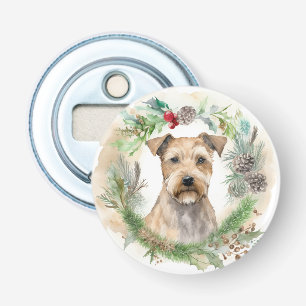 Chesapeake Bay Terrier Kerstkrans Festive Button Flesopener