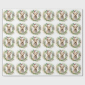 Chesapeake Bay Terrier Kerstkrans Festive Cadeaupapier (Vlak)