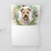 Chesapeake Bay Terrier Kerstkrans Festive Kaart (Binnen)