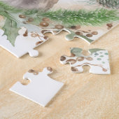 Chesapeake Bay Terrier Kerstkrans Festive Legpuzzel (Zijkant)