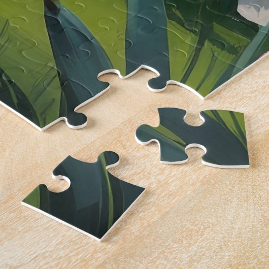 Chesapeake Bay Terrier Lente Bloemen Schilderen Legpuzzel (Zijkant)