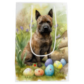 Chesapeake Bay Terrier met paaseieren Vakantie Medium Cadeauzakje (Achterkant)