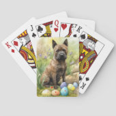 Chesapeake Bay Terrier met paaseieren Vakantie Pokerkaarten (Achterkant)