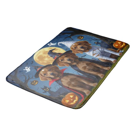 Chesapeake Bay Terrier Pompoen Halloween Grappig Badmat (Gekanteld)