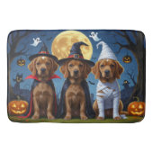 Chesapeake Bay Terrier Pompoen Halloween Grappig Badmat (Voorkant)