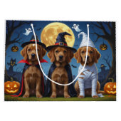 Chesapeake Bay Terrier Pompoen Halloween Grappig Groot Cadeauzakje (Achterkant)