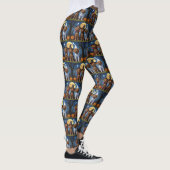 Chesapeake Bay Terrier Pompoen Halloween Grappig Leggings (Rechts)
