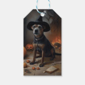 Chesapeake Bay Terrier pompoenen Halloween eng Cadeaulabel (Voorkant)