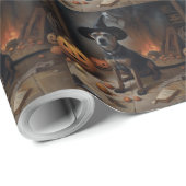 Chesapeake Bay Terrier pompoenen Halloween eng Cadeaupapier (Rol Hoek)