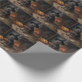 Chesapeake Bay Terrier pompoenen Halloween eng Cadeaupapier (Hoek)