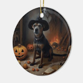 Chesapeake Bay Terrier pompoenen Halloween eng Keramisch Ornament (Links)