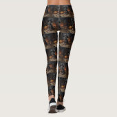 Chesapeake Bay Terrier pompoenen Halloween eng Leggings (Achterkant)