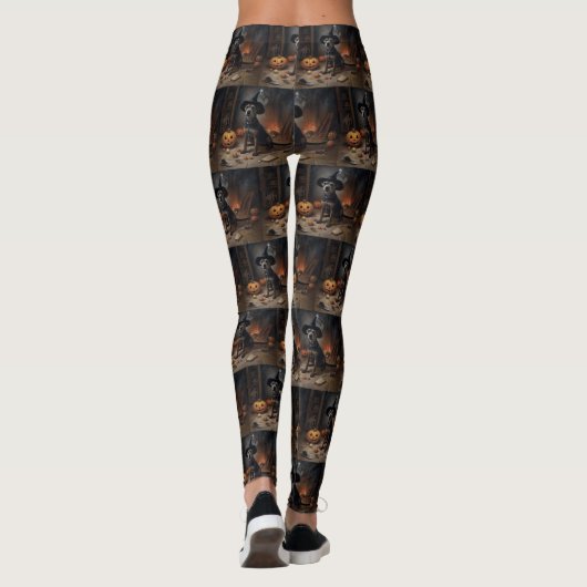 Chesapeake Bay Terrier pompoenen Halloween eng Leggings (Achterkant)
