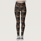 Chesapeake Bay Terrier pompoenen Halloween eng Leggings (Voorkant)