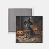 Chesapeake Bay Terrier pompoenen Halloween eng Magneet (Voorkant / Achterkant)