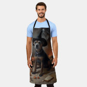 Chesapeake Bay Terrier pompoenen Halloween eng Schort (Gedragen)