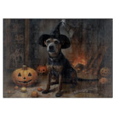 Chesapeake Bay Terrier pompoenen Halloween eng Snijplank (Voorkant)