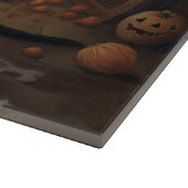 Chesapeake Bay Terrier pompoenen Halloween eng Snijplank (Hoek)