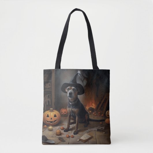 Chesapeake Bay Terrier pompoenen Halloween eng Tote Bag (Voorkant)