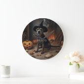 Chesapeake Bay Terrier Pompoenen Halloween Griezel Grote Klok (Huis)